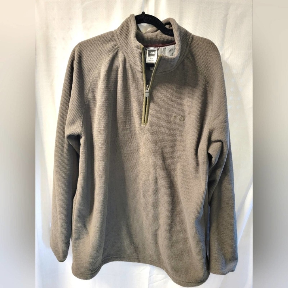 NWOT The North Face textured fleece quarter zip pullover